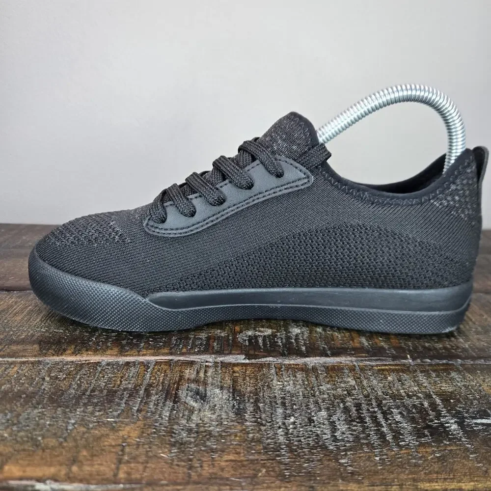 Vessi Weekend 1.5 Sneaker Womens Size 7 Waterproof Shoes Asphalt Black Black